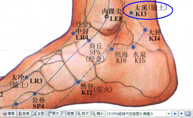 肾虚型的加太溪（足少阴肾经）。.jpg