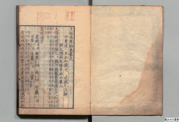 古籍数字化- 注解伤寒论全10卷金·成无己编撰日本天保06年(1836年) 跻寿 